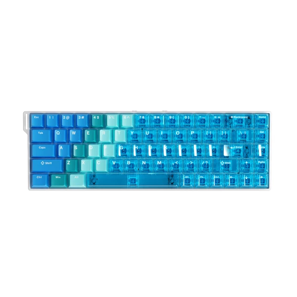 Ajazz AK680 V2 Transparent Blue