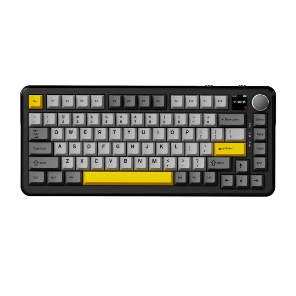 Ajazz AK820 MAX PLUS black gray yellow