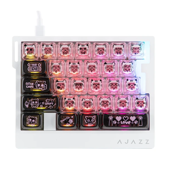 Ajazz AK029 MAO Cat Head Black-Pink