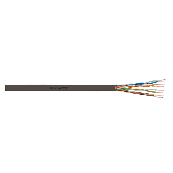 Recber CAT6 FTP PE OutDoor 4X2X23 AWG Data Cable SL400 500M
