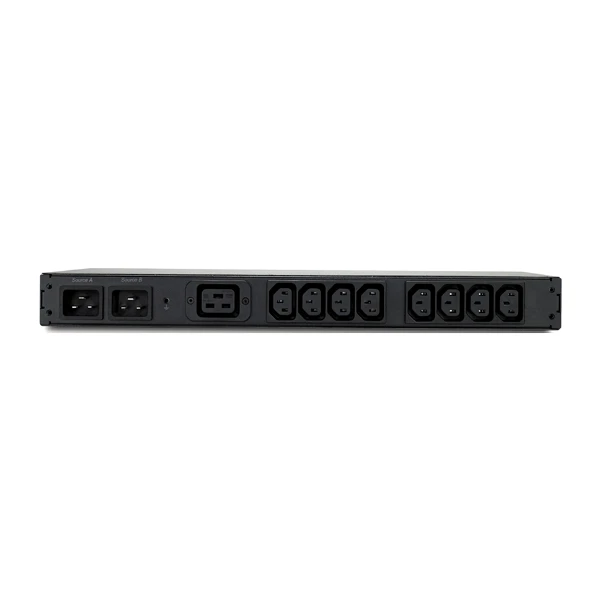 RACK ATS 20A/208V 16A/230V C20 IN (8) C13 (1) C19 OUT