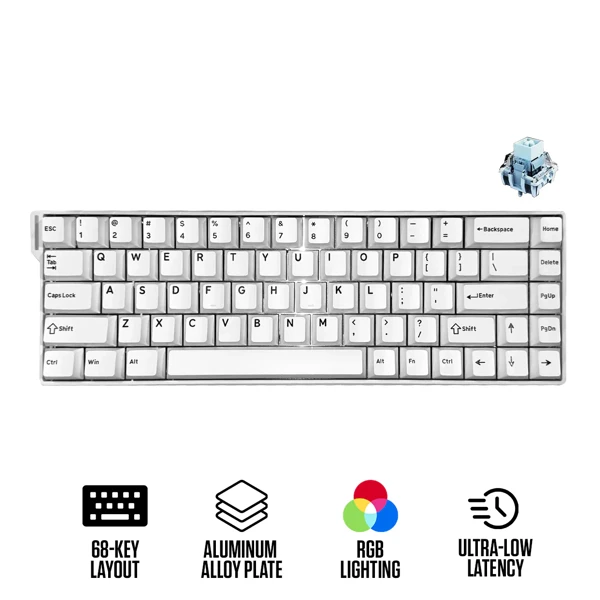Ajazz AK680 V2 ABS White