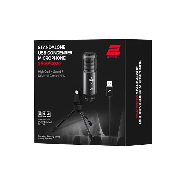 Mikrofon 2E PC Microphone MPC020 Streaming KIT USB