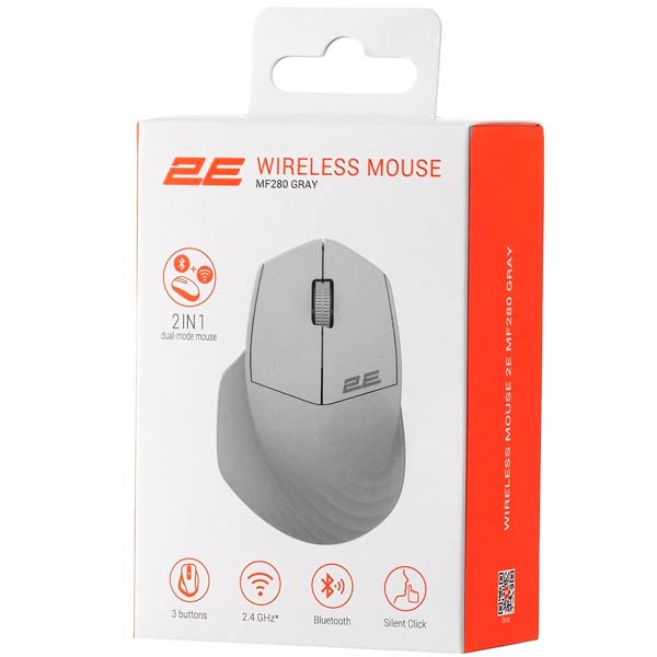 2E MF280 Silent WL/BT Grey 2E-MF280WGR