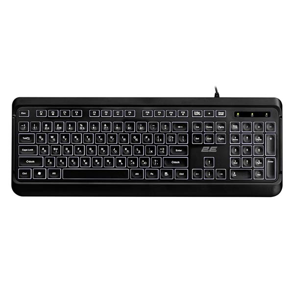 2E KS120 USB Black Klaviatura 2E-KS120UB