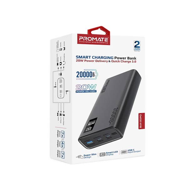 Bolt-20PD Mobile Charger Black