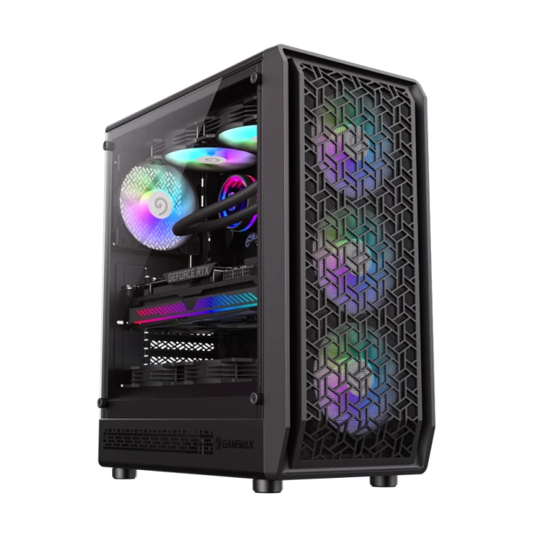 GameMax Forge AB-Mid Tower ATX Gaming PC Case