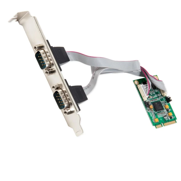 DB9 Mini PCIe Expansion 2 Port Serial Card