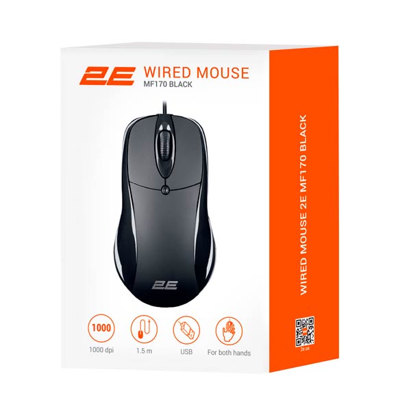 2E Mouse MF170 USB Black 2E-MF170UB