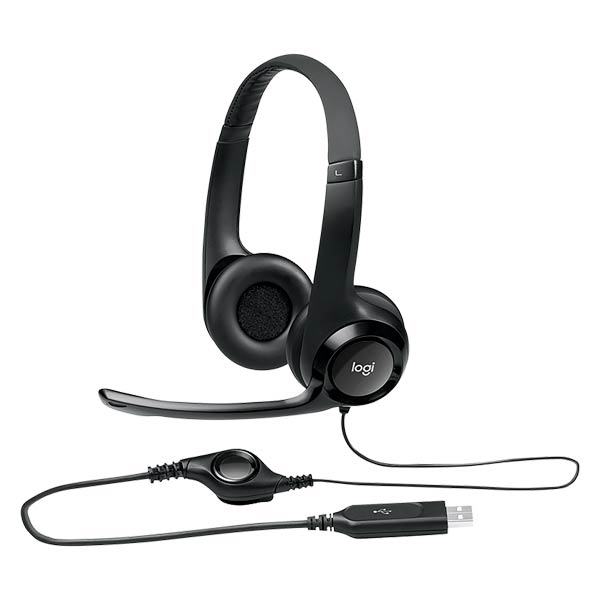 Logitech H390 Corded USB Headset 981-000406