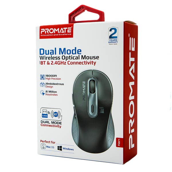 Promate KEN Black Mouse KEN.BLACK
