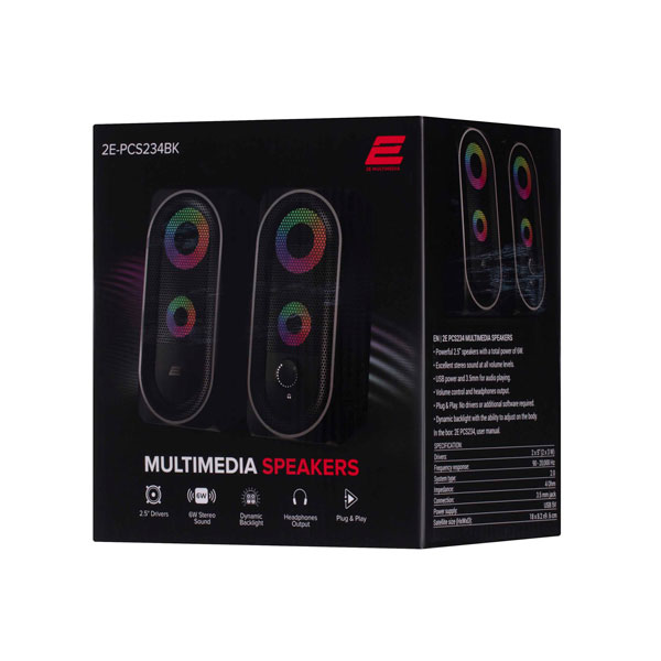2E-PCS234-RGB-10z5pw.jpg 2E PCS234 Multimedia speaker RGB Black