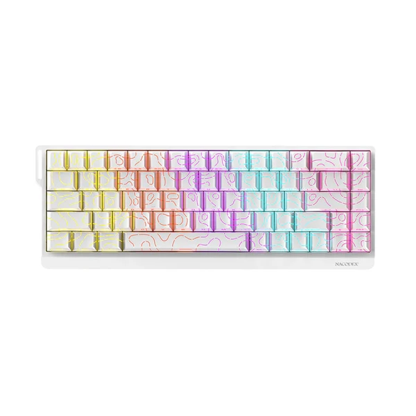 Ajazz NK68 V2 Side Engraved Contour White