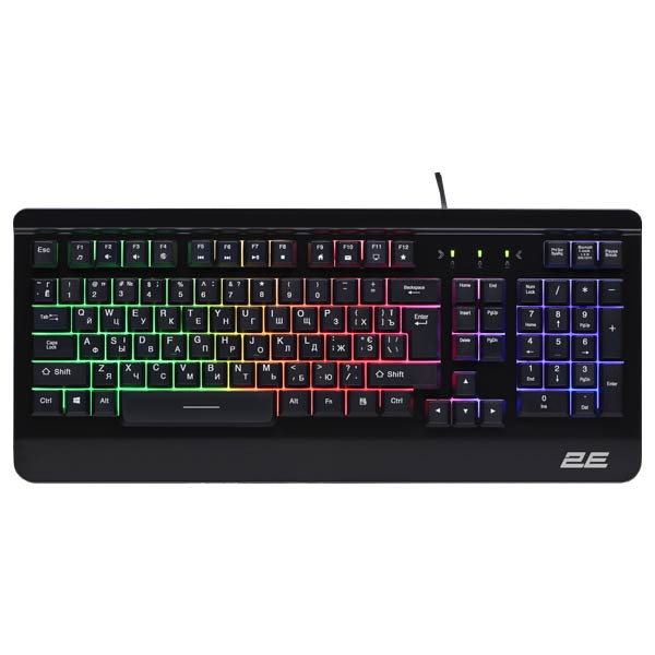 2tmsjn.jpg 2E Gaming Keyboard KG320 LED USB Black Ukr Metal Body 2E-KG320UB