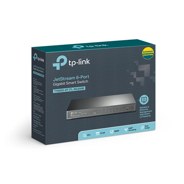 TP-LINK T1500G-8T Gigabit Smart Switch