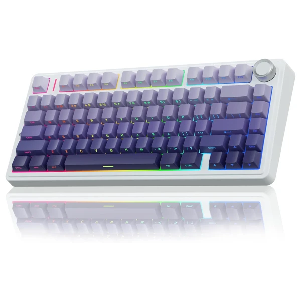 AULA F75 Pro Light Purple Wireless Mechanical Keyboard