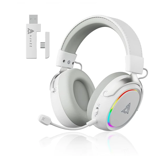 Ajazz AHM10 MAX White Gaming Headset