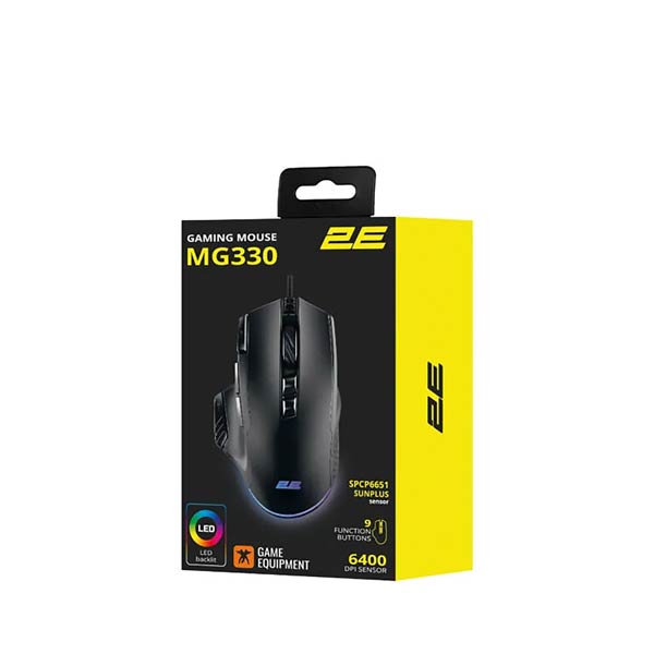 2E MG330 Black Gaming Mouse 2E-MG330UB