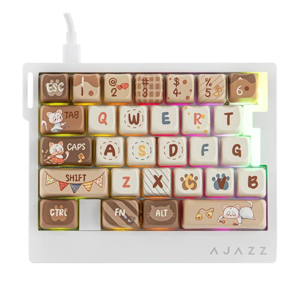 Ajazz AK029 MAO Cat Head Yellow