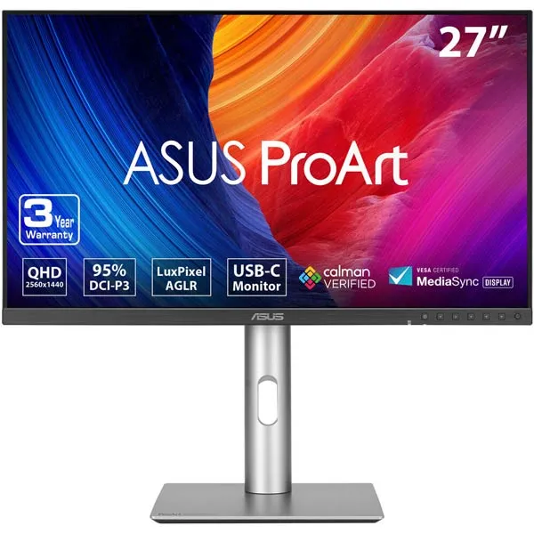 ASUS ProArt Display PA278CFRV Professional Monitor 90LM06Q0-B01M70