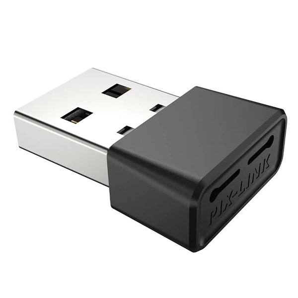 Wireless-Adapter-UAX08-2GdRSW.jpg PIX-LINK Wifi 6 Mini USB 2.0 WiFi Wireless Adapter UAX08