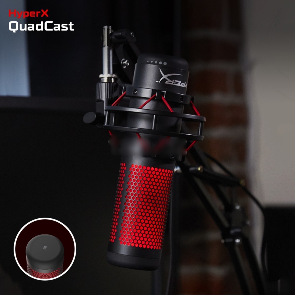 gam-46125162-07 Mikrofon "HyperX QuadCast -Streaming"