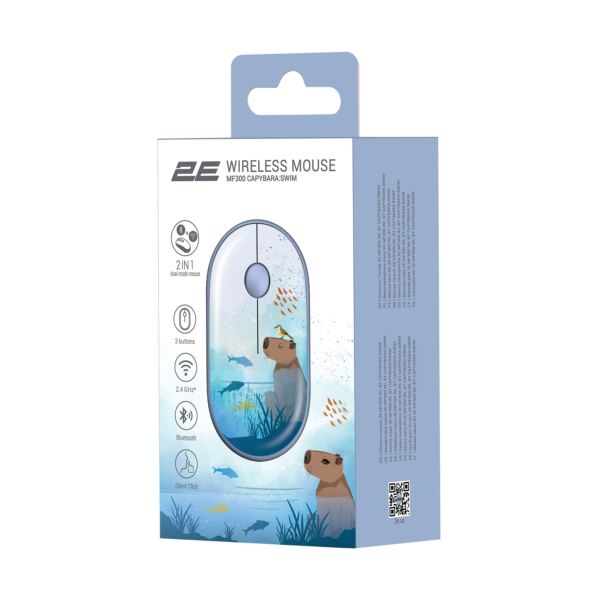 2E MF300 CAPYBARA Swim Silent Wireless Mouse